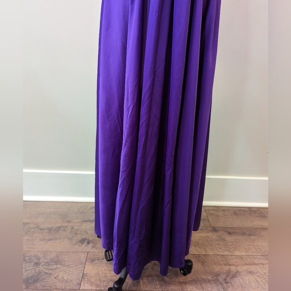 Olga Bodysilk Purple Full Sweep Nightgown Lingerie - Picture 9 of 13